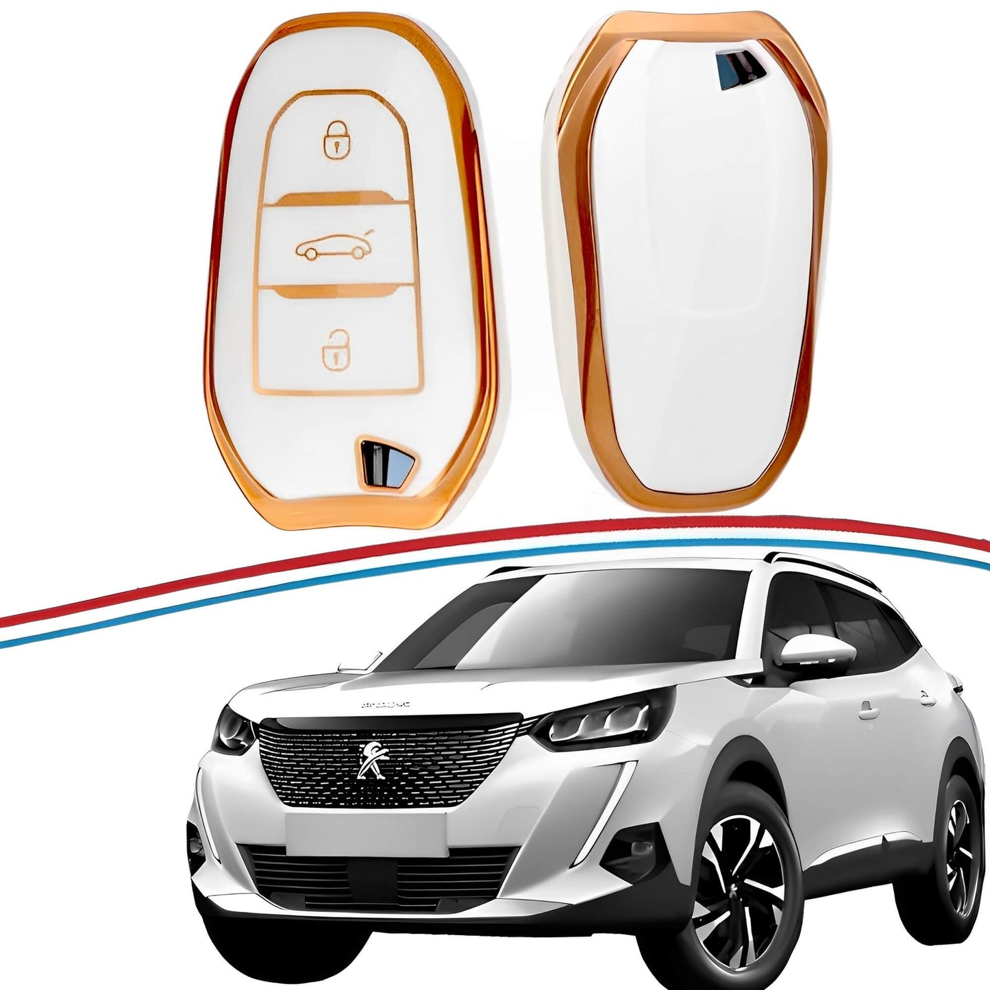 Peugeot 2008 - 2022-2025 - TPU Remote Key Cover
