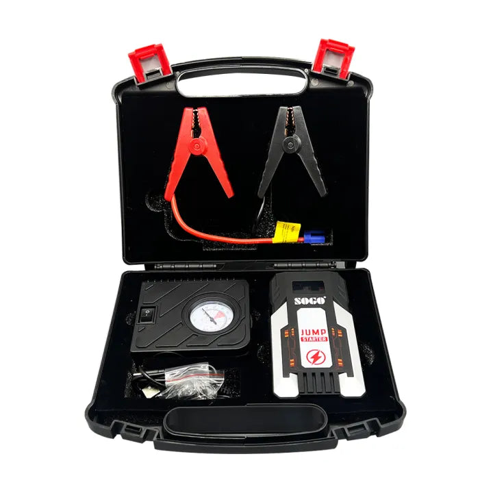 Sogo - Battery Jump Starter With Air Compressor - 6000Mah