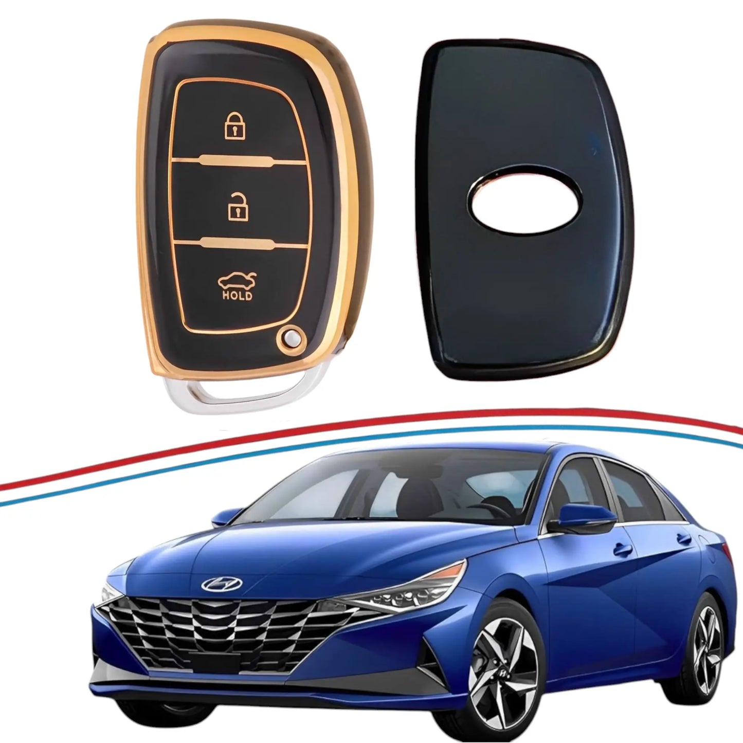 Hyundai Elantra Gls 2021-2024 - TPU Remote Key Cover