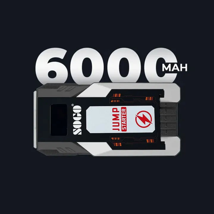 Sogo - Battery Jump Starter With Air Compressor - 6000Mah